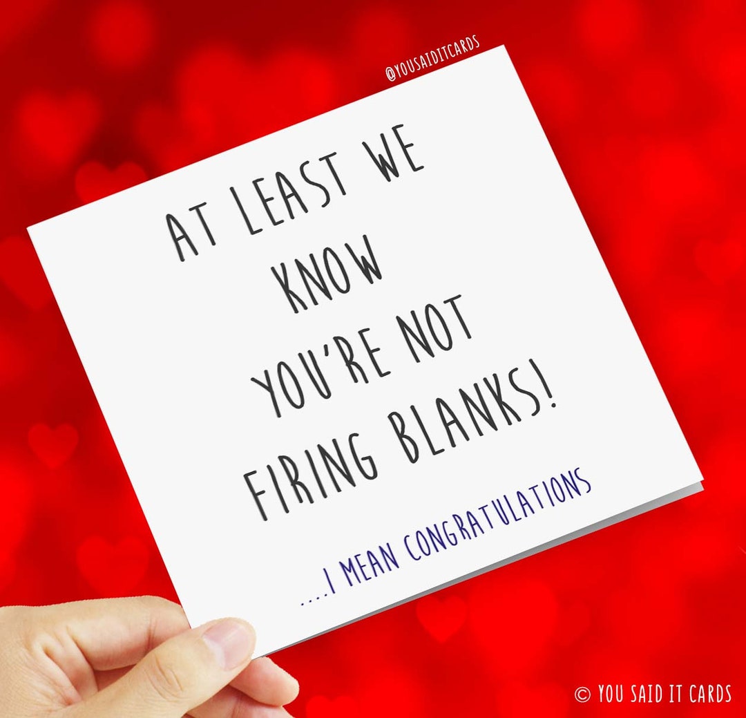 At Least We Know You're Not Firing Blanks... I Mean Etsy UK