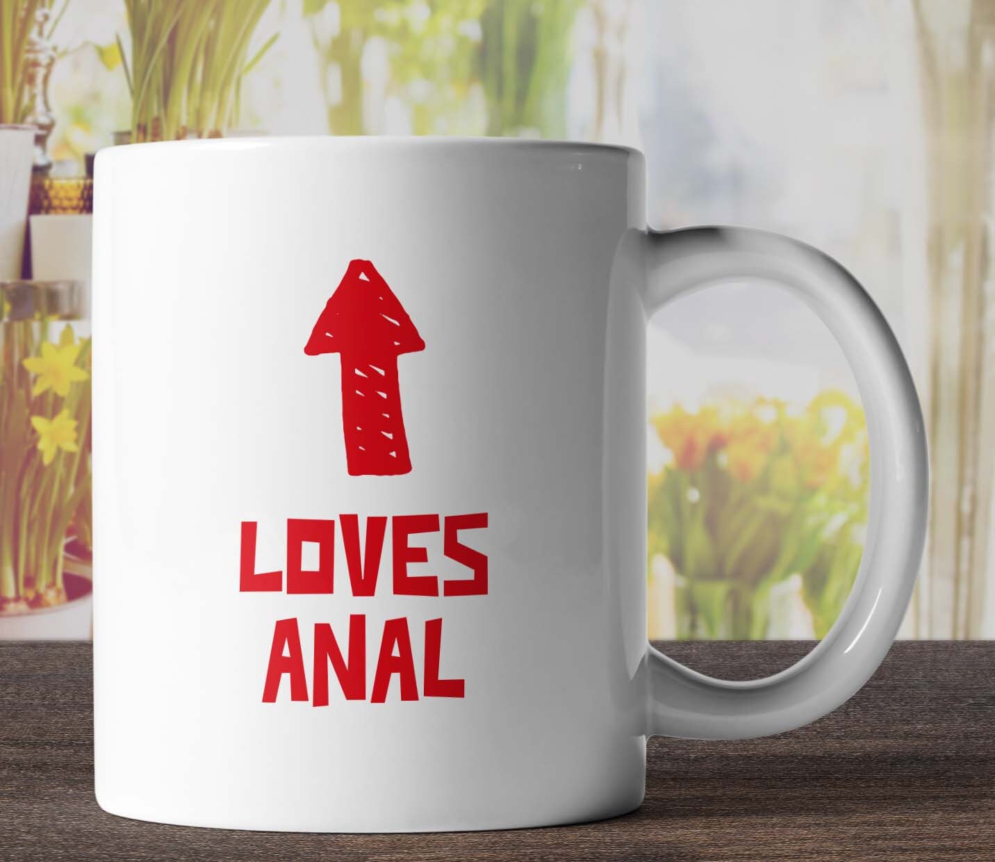 Loves Anal Arrow Mug Funny Mugs Rude Mugs Offensive Mugs Etsy