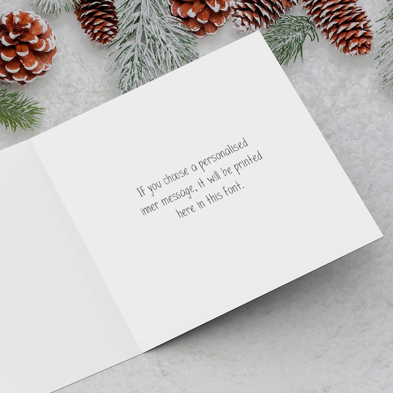 Nana Christmas Card, Xmas Card for Nana, Happy Christmas to an amazing Nana, Festive Cards, Simple Christmas Cards for Nana, Seasonal Cards image 2