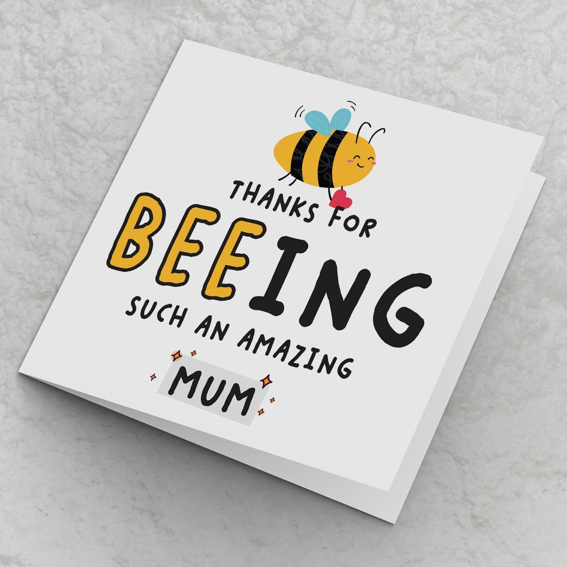 Mum Thank You Card, Thanks for Beeing Such an Amazing Mum, Birthday ...