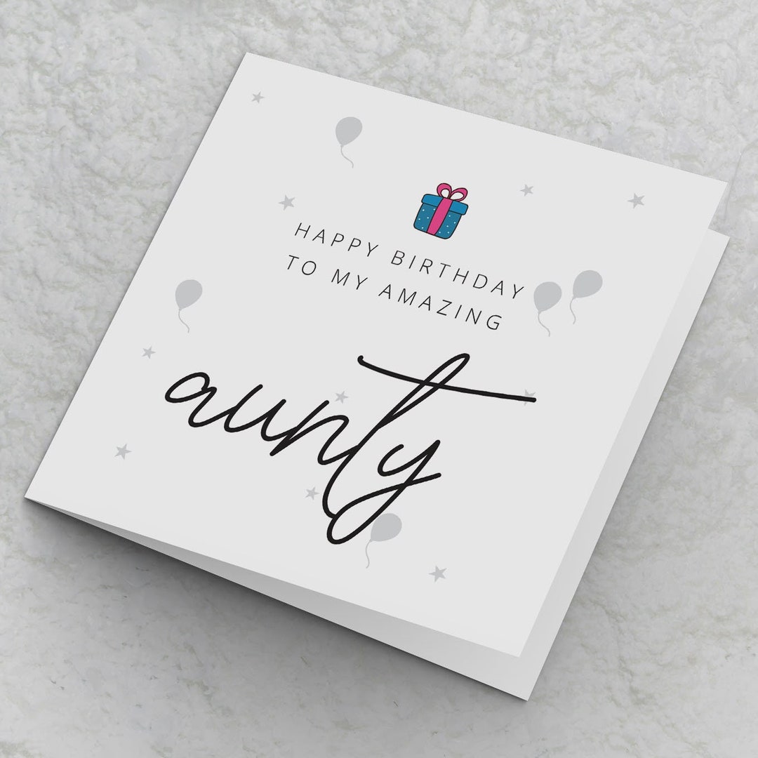 Aunty Birthday Card Happy Birthday to My Amazing Aunty Birthday Cards ...