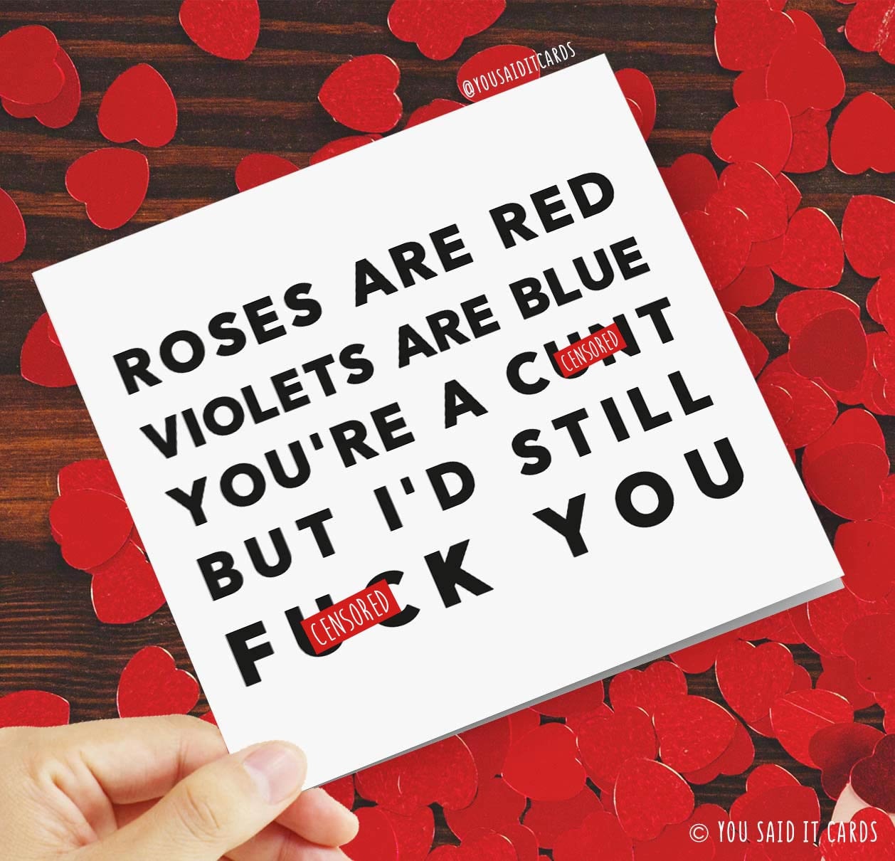 Roses Are Red Are Blue You're a Cunt I'd - Etsy