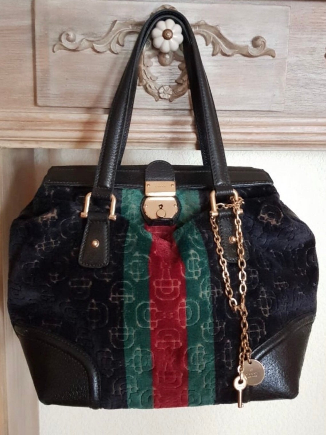 Vintage Gucci Treasure Boston bag | Etsy