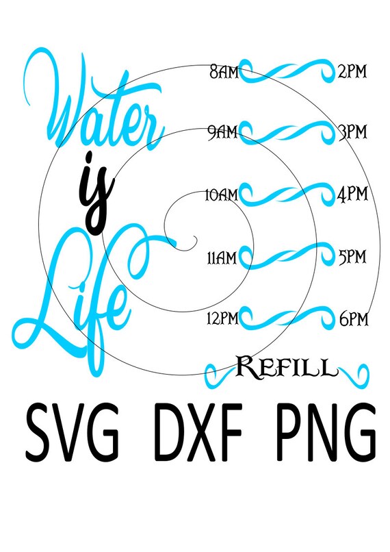Download Water Is Life Water Tracker Vinyl Decal Svg Etsy