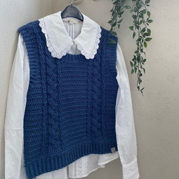 Crochet Pattern - Tank Top / Vest / Sweater Vest