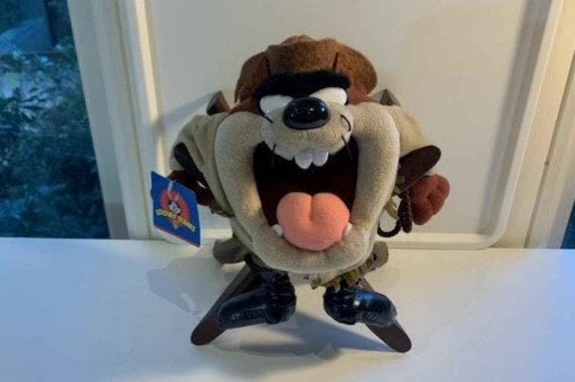 Figurine De Collection Taz (Diable De Tasmanie) - Looney Tunes - Résine 7cm De 1998