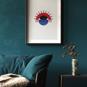 It's in the Eye of the Beholder, Design Print, Modern Art Print, Contemporary Poster, Color, Wall Art, Minimal Design image 4