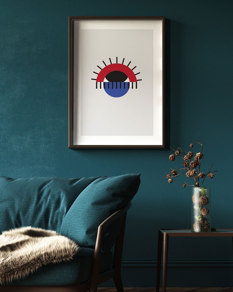 It's in the Eye of the Beholder, Design Print, Modern Art Print, Contemporary Poster, Color, Wall Art, Minimal Design image 4