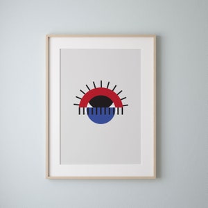 It's in the Eye of the Beholder, Design Print, Modern Art Print, Contemporary Poster, Color, Wall Art, Minimal Design image 1