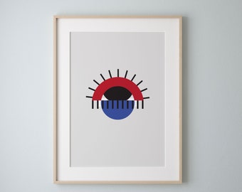 It's in the Eye of the Beholder, Design Print, Modern Art Print, Contemporary Poster, Color, Wall Art, Minimal Design