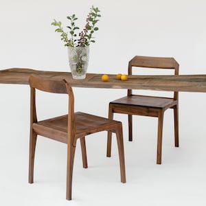 Dining chair, contemporary chair, wood dining chair, ash wood chair