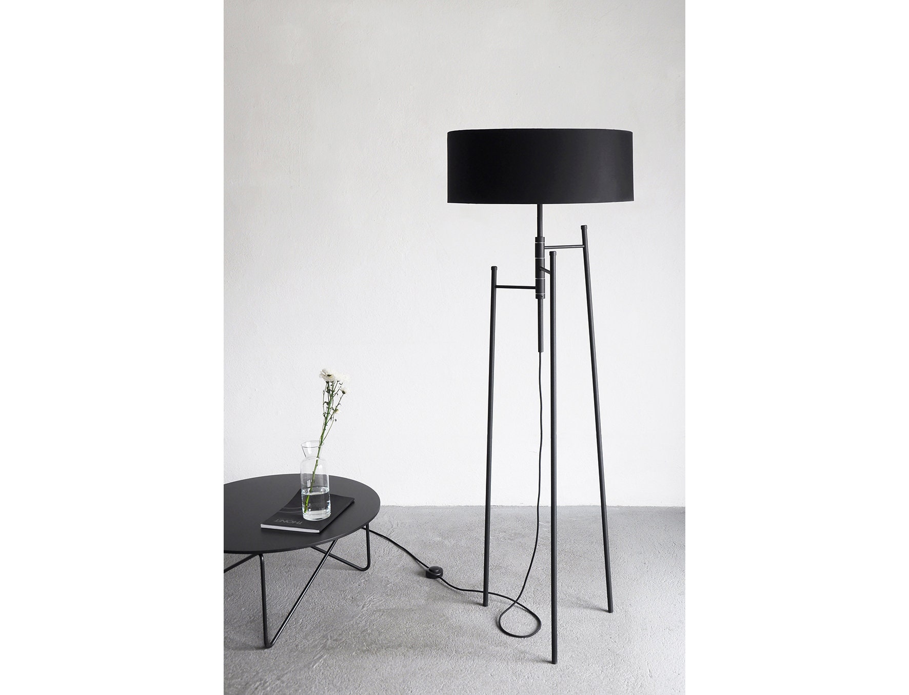 Lampe de Plancher - Stilio; Lampe Trépied, Métal, Moderne