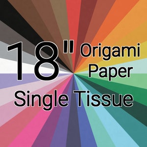 18 Inch Single Tissue Origami Paper (Single Sheet)