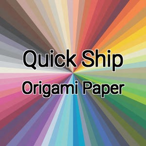 Papel para origami de envío rápido: varios tamaños y colores