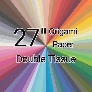 27 Inch Double Tissue Origami Paper (Single Sheet)