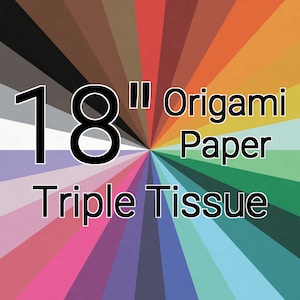 18&quot; Triple Tissue Origami Paper (Single Sheet)