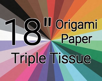 18" Triple Tissue Origami Paper (Single Sheet)