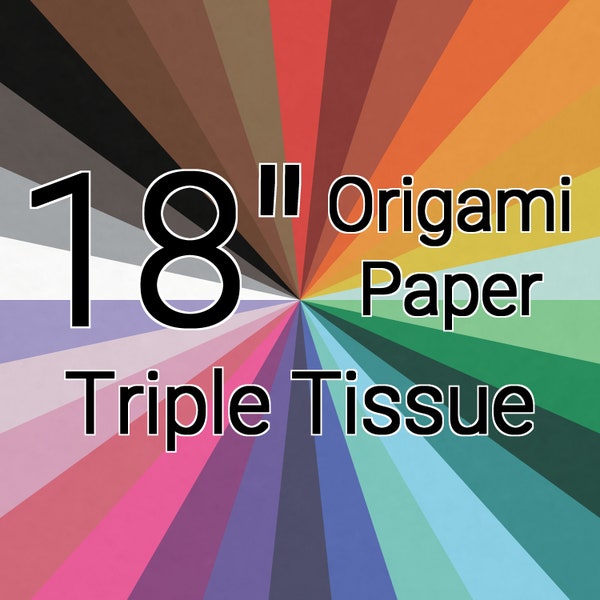 18" Triple Tissue Origami Paper (Single Sheet)