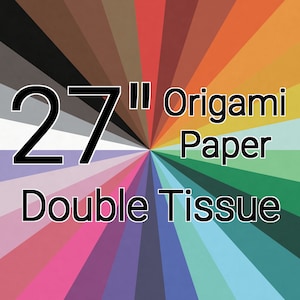 27 Inch Double Tissue Origami Paper (Single Sheet)