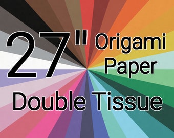 27 Inch Double Tissue Origami Paper (Single Sheet)