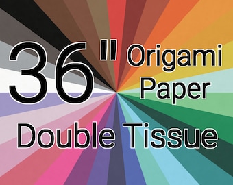 36 Inch Double Tissue Origami Paper (Single Sheet)