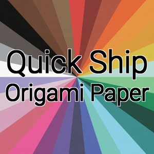 33% Discount Origami Paper -- Assorted Sizes/Colors, Quick Ship
