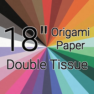 18 Inch Double Tissue Origami Paper (Single Sheet)