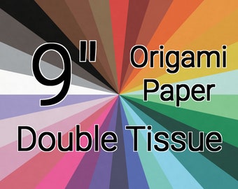 9 Inch Double Tissue Origami Paper (Single Sheet)