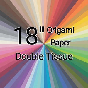 18 Inch Double Tissue Origami Paper (Single Sheet)