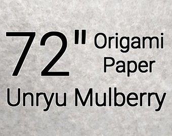 Papier origami Unryu/Mulberry de 72 pouces (feuille unique)