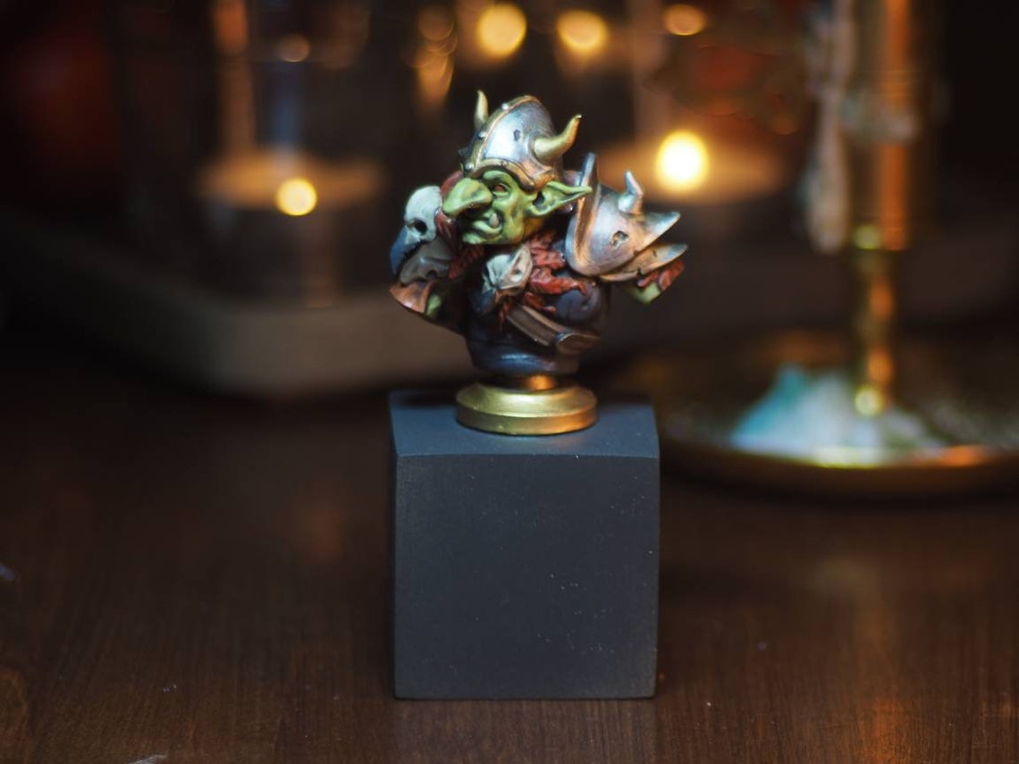 Hand painted fantasy miniature bust Etsy