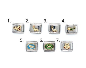 Zoppini Animal & Zodiac Charms, Italian Charms, Gold Charms, Stainless Steel Charms, Zodiac Signs, Animal Charms