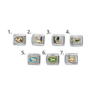Zoppini Animal & Zodiac Charms, Italian Charms, Gold Charms, Stainless Steel Charms, Zodiac Signs, Animal Charms