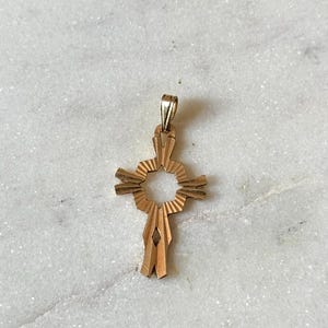 Vintage Gold Cross Charm, Vintage Jewelry, Vintage Charms, Vintage Jewellery , 10 Karat Vintage Charm, Religious Necklace, Cross Pendant