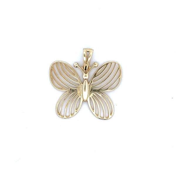 Vintage Gold Butterfly Pendant, Vintage Gold, Vintage Charms, Vintage jewellery, Butterfly Necklace, Gold Charm, Gold Necklace