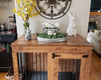 xl dog crate end table