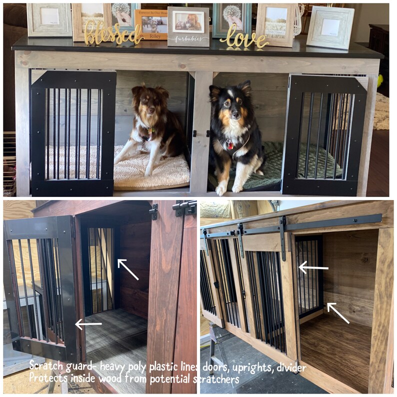 Dog crate Single door custom kennel dog furniture Ohio Etsy