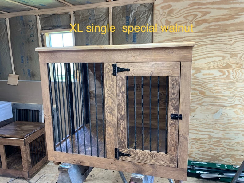 Dog crate Single door custom kennel dog furniture Ohio Etsy