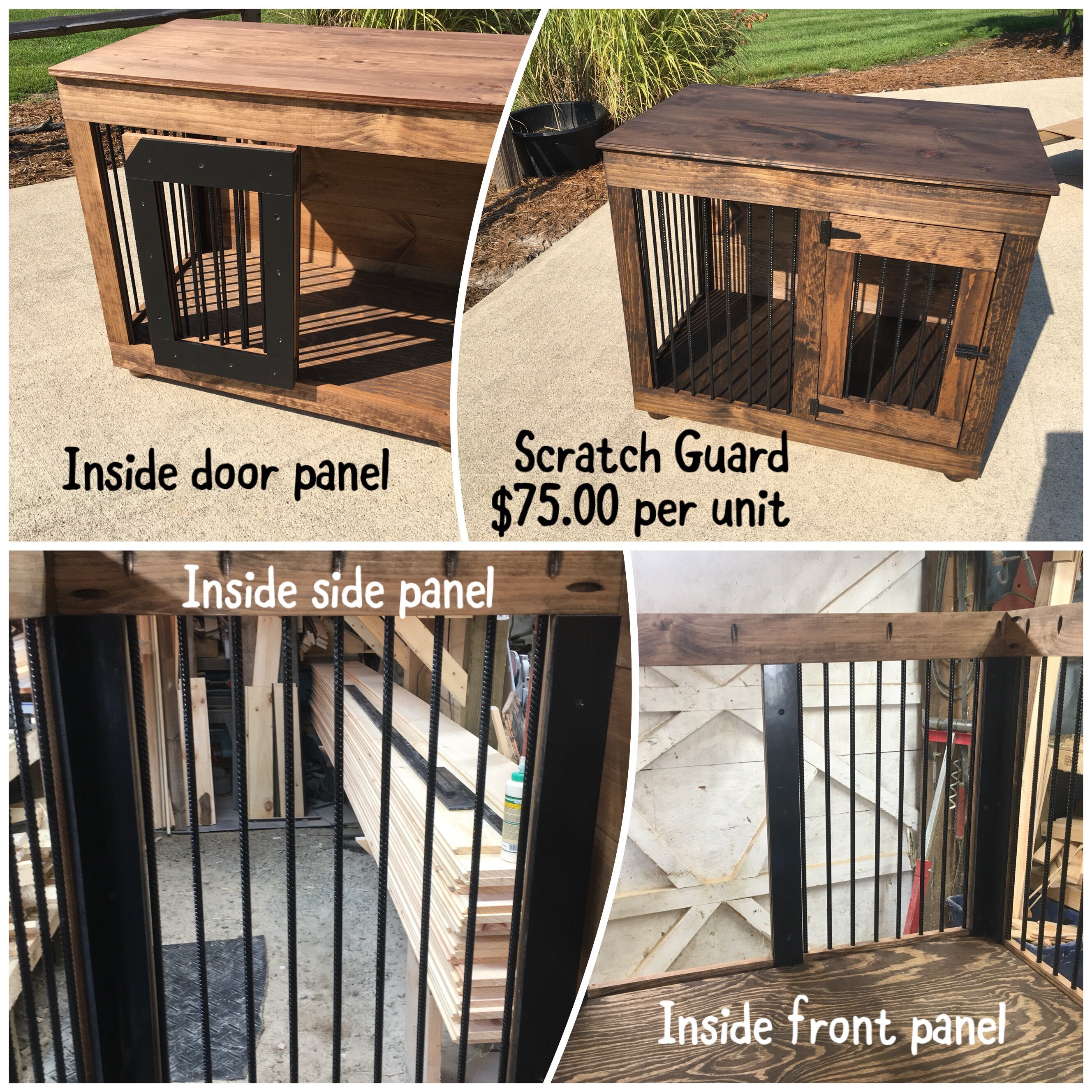 Double door Dog crate Handcrafted Dog Crate Double Door Etsy