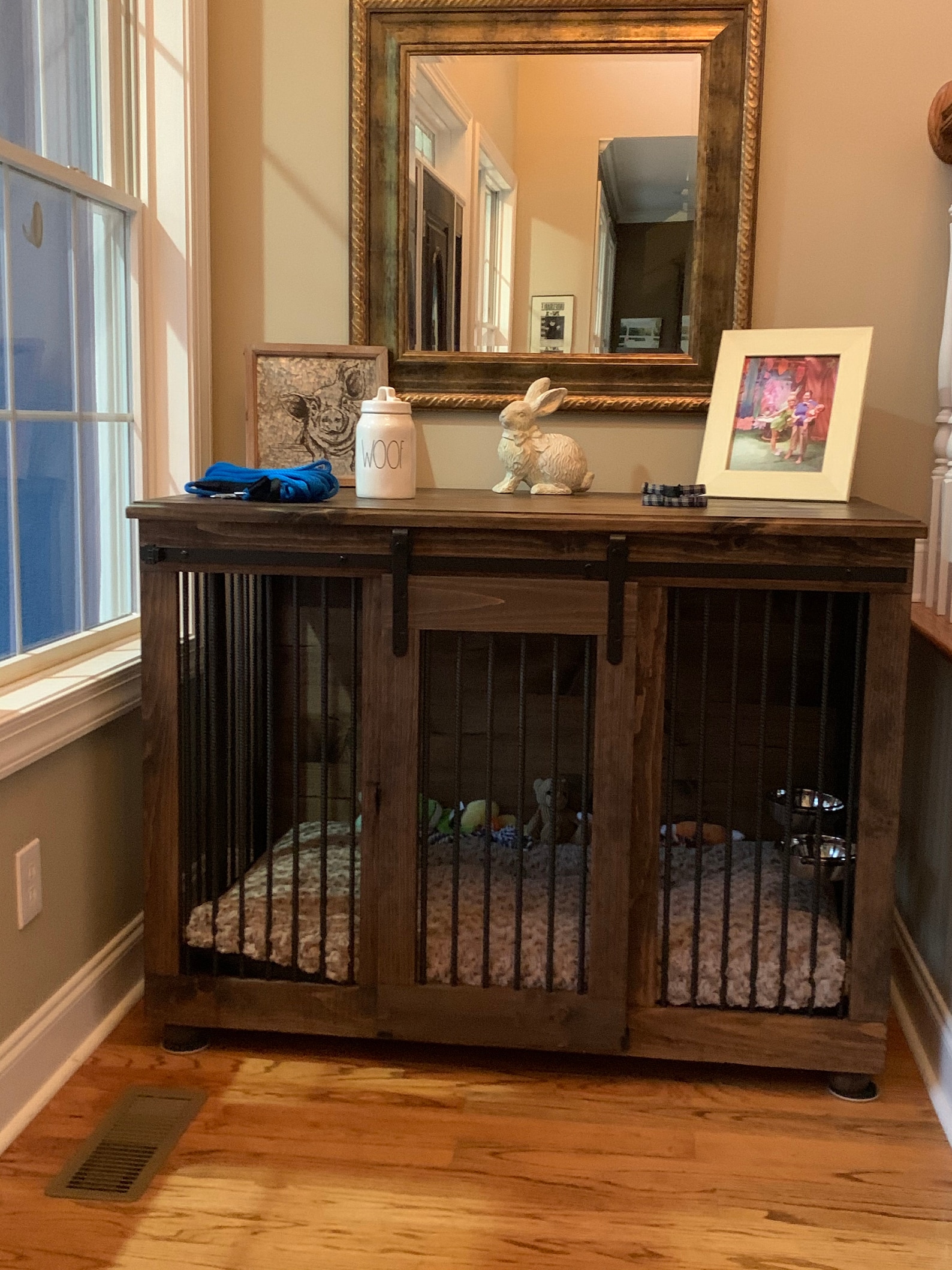 XL Single Door Kennel Handmade Wooden Dog Crate Furniture End Etsy UK