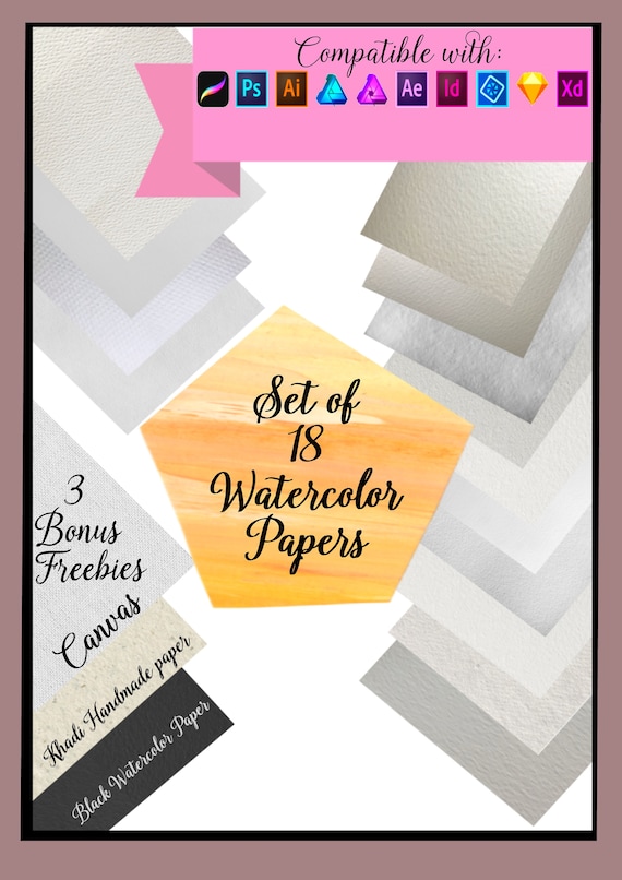 Watercolor Paper White Paper Textures White Watercolor Paper Sketch Book Watercolor Background White Digital Paper Digital Paper