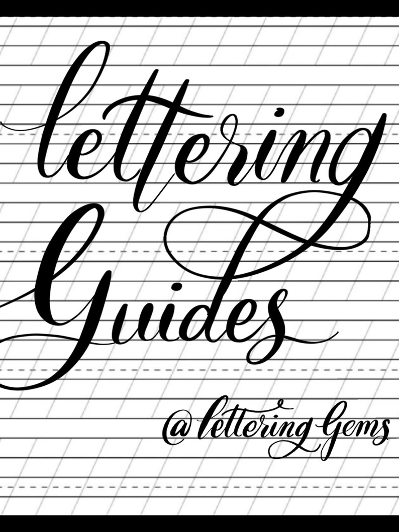 ULTIMATE Procreate Lettering Guides Stamps Brushes Etsy