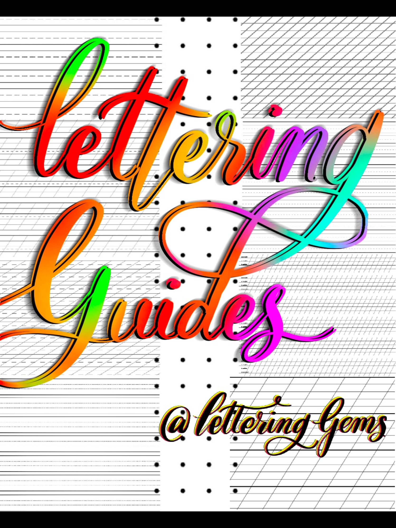 ULTIMATE Procreate Lettering Guides Stamps Brushes Etsy