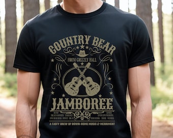 Country Bear Jamboree Live From Grizzly Hall Adult Bella Canvas Unisex T-Shirt (AT133)