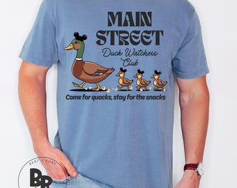 Main Street Duck Watchers Club Comfort Colors™ Adult Unisex T-Shirt * Main Street Ducks Co   (ACCT56)
