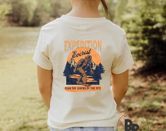 Expedition Everest Legend of the Yeti Double Sided Youth Unisex Short Sleeve Jersey T-Shirt (YDST117)