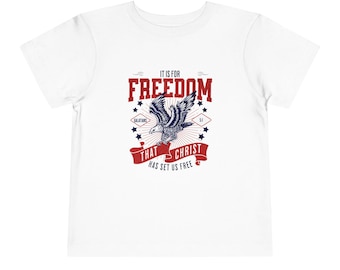 Gálatas 5:1 Camiseta unisex de manga corta para niños pequeños (TT313)