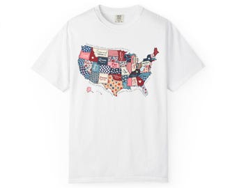 Blessed is the Nation Whose God is the Lord * Psalm 33:12 Comfort Colors™ Adult Unisex T-Shirt * America 250 (ACCT661)