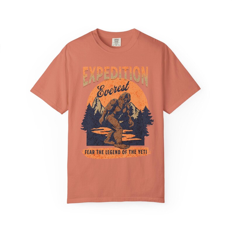 Expedition Everest Legend of the Yeti Adult Unisex Garment-Dyed Comfort Colors™ T-Shirt (ACCT117) zdjęcie 7