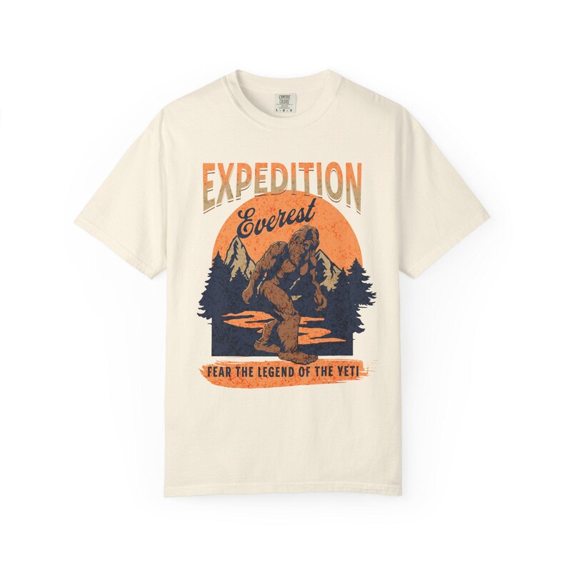 Expedition Everest Legend of the Yeti Adult Unisex Garment-Dyed Comfort Colors™ T-Shirt (ACCT117) zdjęcie 8